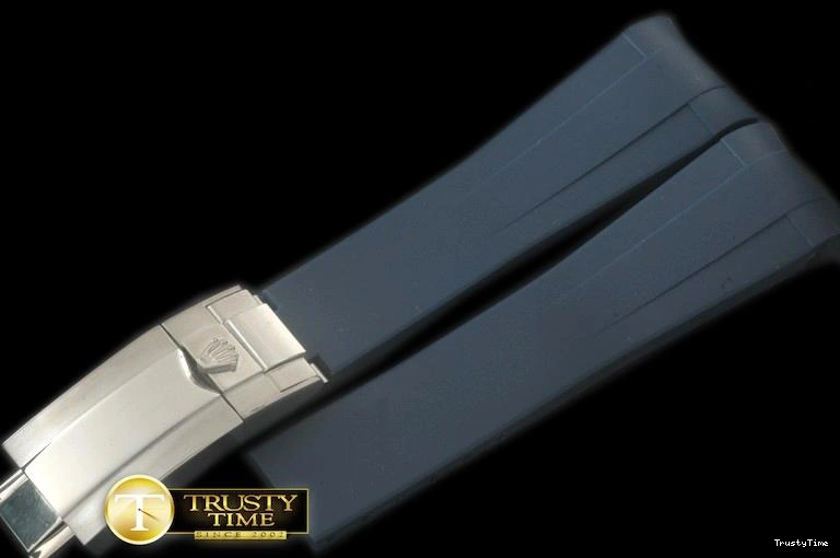 0327 ROLACC021C – Dark Blue Rubber Strap 20 18 with Insignia Clasp Compact 837